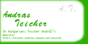 andras teicher business card